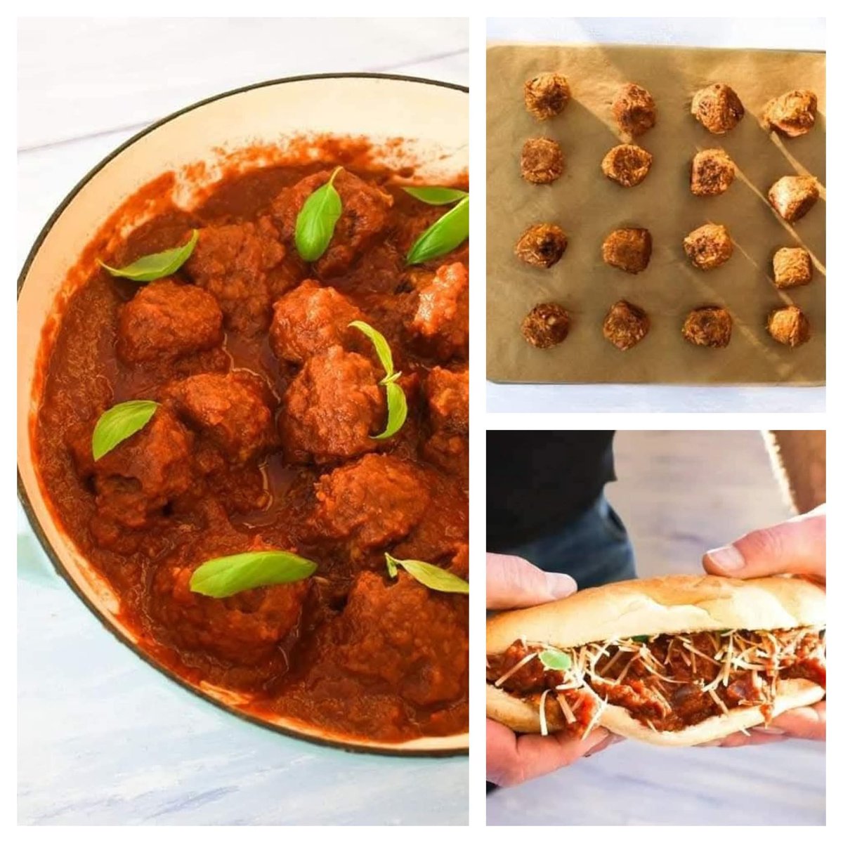 tinnedtoms's tweet image. I love these chickpea 'meatballs' on spaghetti with homemade marinara sauce or on a sub. You can bake them in the air fryer (or oven) too. So, so good! 
Vegan 'Meatballs' - tinnedtomatoes.com/2020/11/vegan-…
Marinara Sauce - tinnedtomatoes.com/2020/11/simple…
#veganuary #vegan