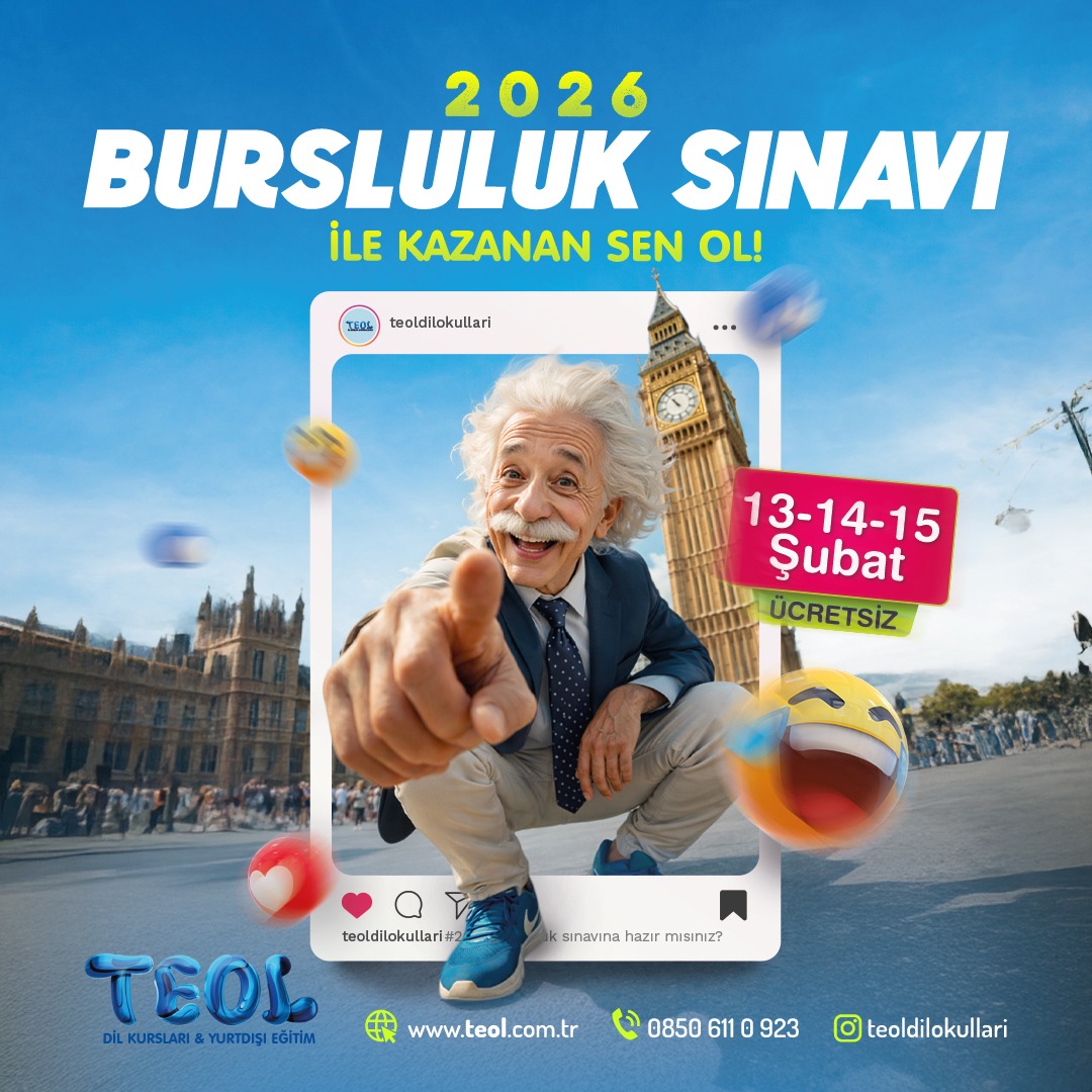 🔹 TEOL 2026 Bursluluk Sınavı ile Kazanan Sen Ol! 🔹

📅 13 Şubat, 14 Şubat ve 15 Şubat tarihlerinde ücretsiz bursluluk sınavı ile eğitimde avantaj yakala!

Hayallerine bir adım daha yaklaş, TEOL ayrıcalığıyla geleceğini şekillendir! ✨