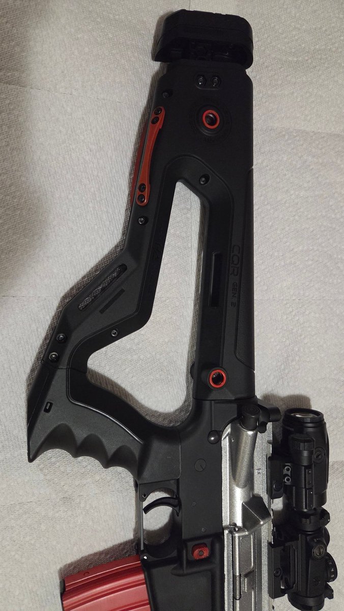 BrotherOpossum's tweet photo. Finished my Sinthya Sanguine/LoveBytes AR-15. 
I'm not an artist, but this is my way of showing my appreciation to my Kami Oshi, who made my 2025 enjoyable. 

I also definitely didn't have to repost because of spelling mistakes. Nope, not me.

#SangGen #IlluSinthya https://t.co/rMj78cYp2d