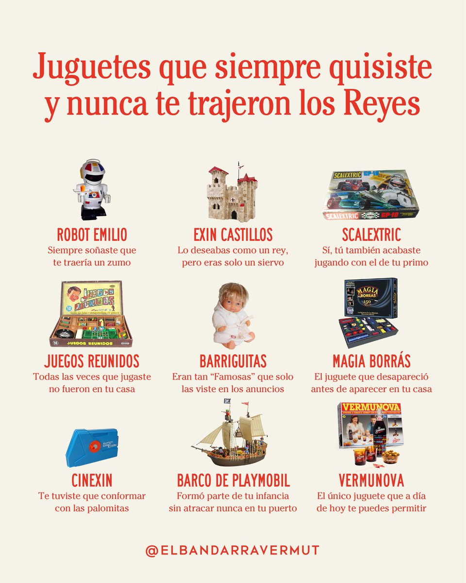 elbandarra's tweet photo. Tod@s tenemos una espinita clavada con esos juguetes que siempre quisimos y nunca pudimos tener. Por suerte en https://t.co/CzRPG40Kx6 tenemos el único juguete vermutero con el que te vas a dar el gustazo. ¡Más vale tarde que nunca! #elbandarra #aperitivo #vermut https://t.co/V6DqQFlDgC