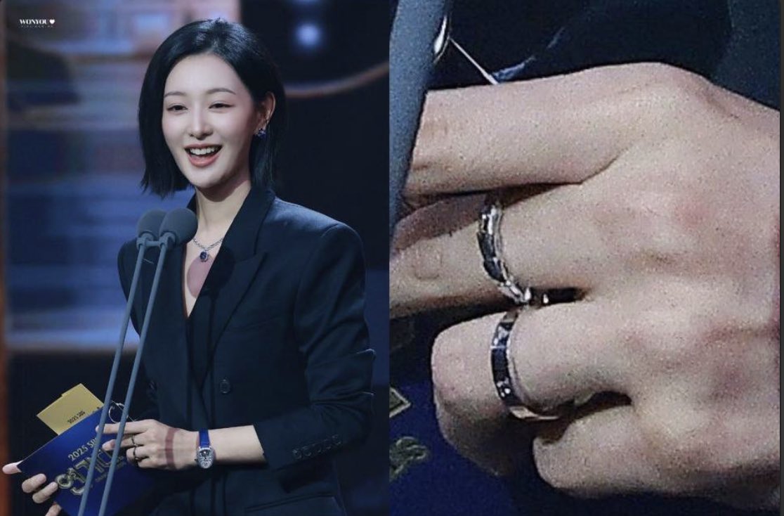 graffychi's tweet image. [NEWS] Did Kim Ji-won Continue Wearing Kim Soo-hyun’s “Wedding Ring” at a Major Event?

The wedding ring that once caused a huge buzz for the Hong–Baek couple has unexpectedly reappeared on Kim Ji-won’s hand.

On the evening of December 31, the 2025 SBS Drama Awards officially…