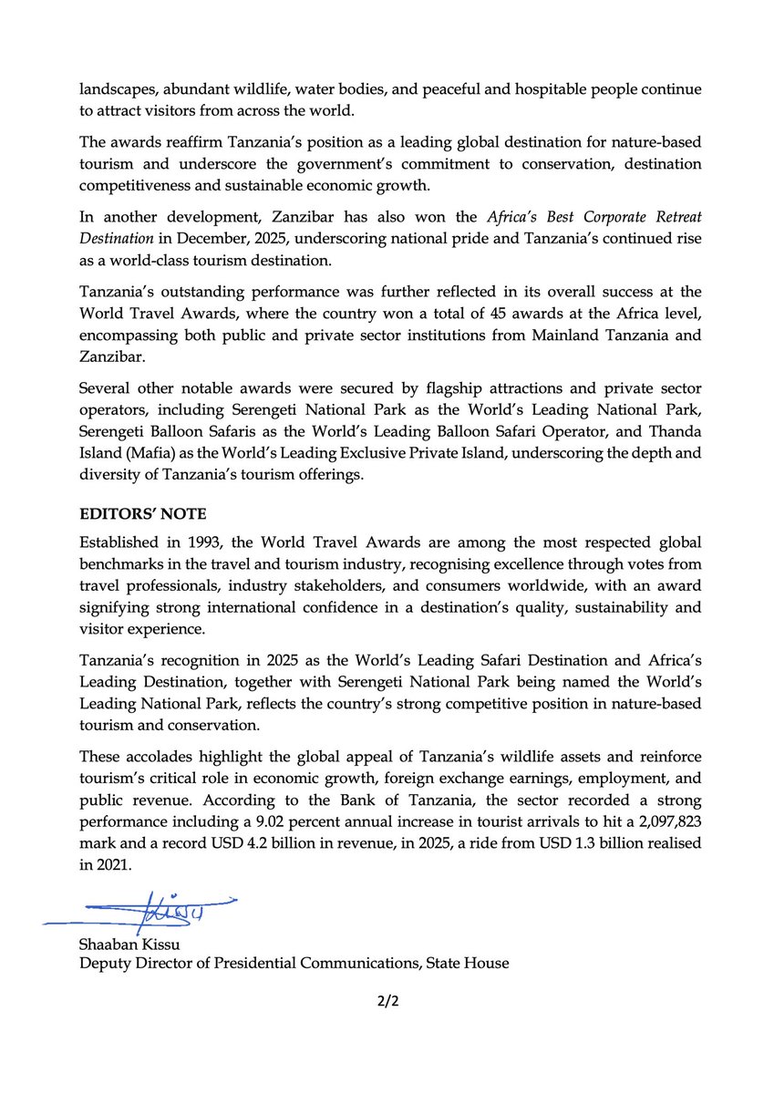ikulu_Tanzania tweet media