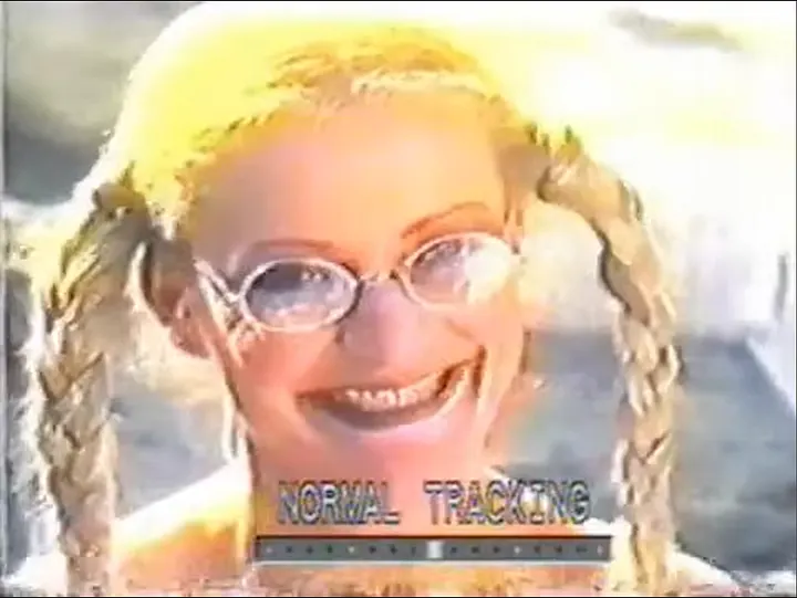 PB_BNB's tweet photo. 3/6:
Take Dolly.
In the 90s, on low-res VHS, the lighting artifacts on her teeth looked like metal braces. The joke worked.
In 2006, the HD Remaster cleaned the image. The "braces" were scrubbed away.
The braces weren't on the actress. They were on the tape. https://t.co/GDfoFi5LSO