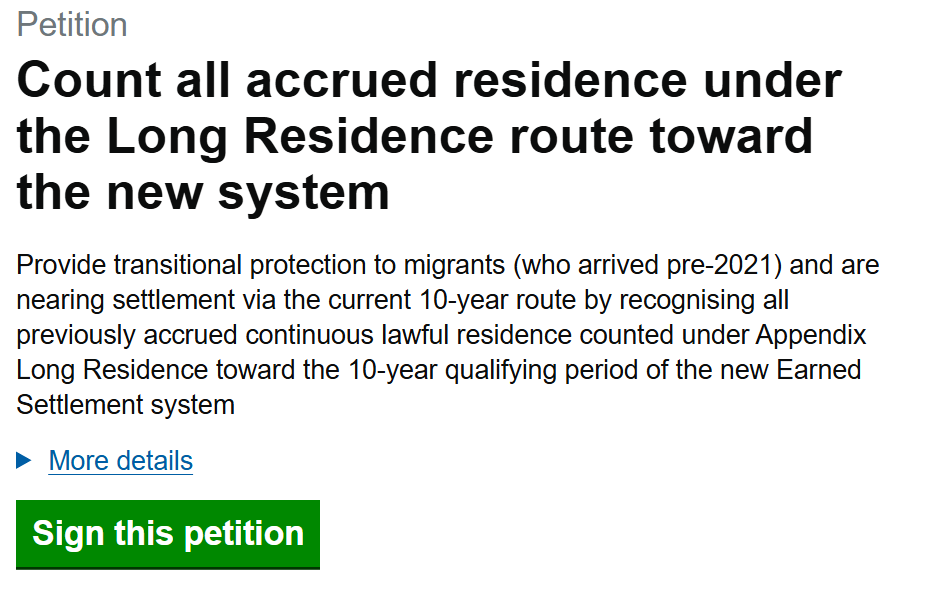 Long Residence Advocacy Group tweet media