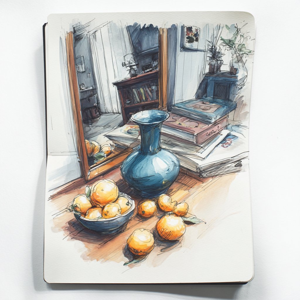 Travel sketchbook notebooks