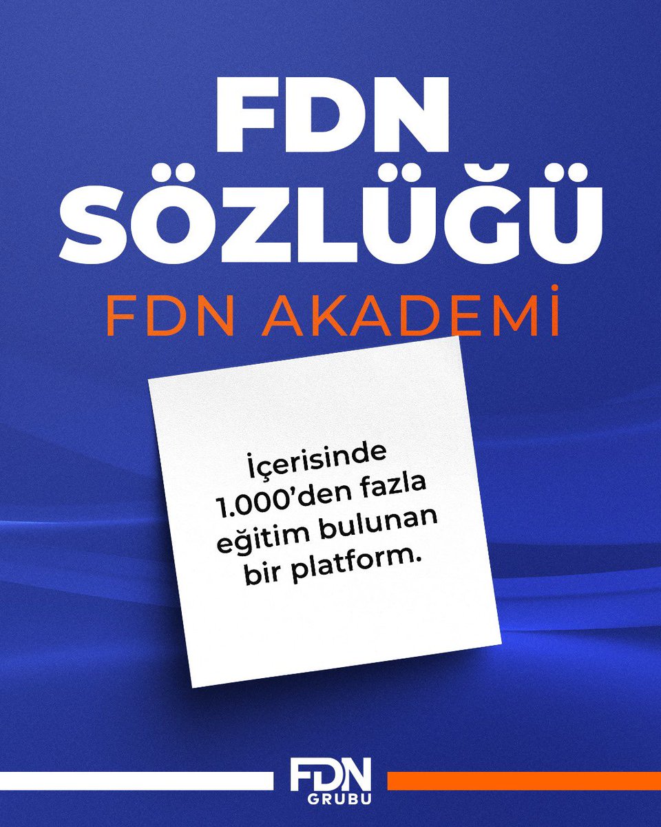 Gelişimin adresi, bilginin gücüyle buluştuğu nokta.
1.000’den fazla eğitim içeriğiyle, her adımda öğrenmeyi ve ilerlemeyi destekliyoruz. 
Çünkü bizce, başarı sürekli öğrenmeyle başlar.

#FDNAkademi #FDNGrubu