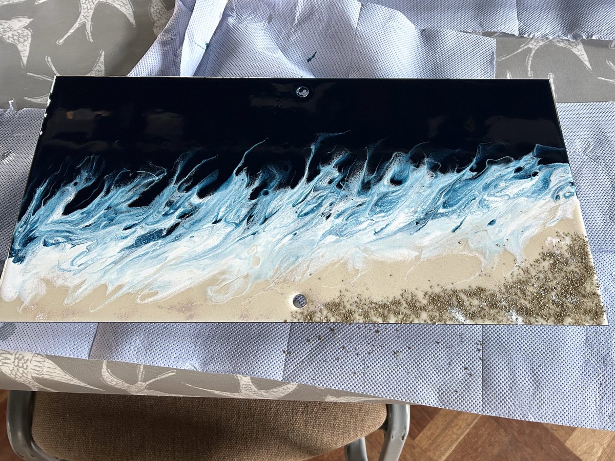 Our first workshop of 2026, and what a corker! Here are just a few snaps from Saturday's BEACHSCAPE RESIN WORKSHOP where everyone created not one, not two, but three amazing pieces of work. It was a great day, with a smashing group of people! #tlpcraftworkshops