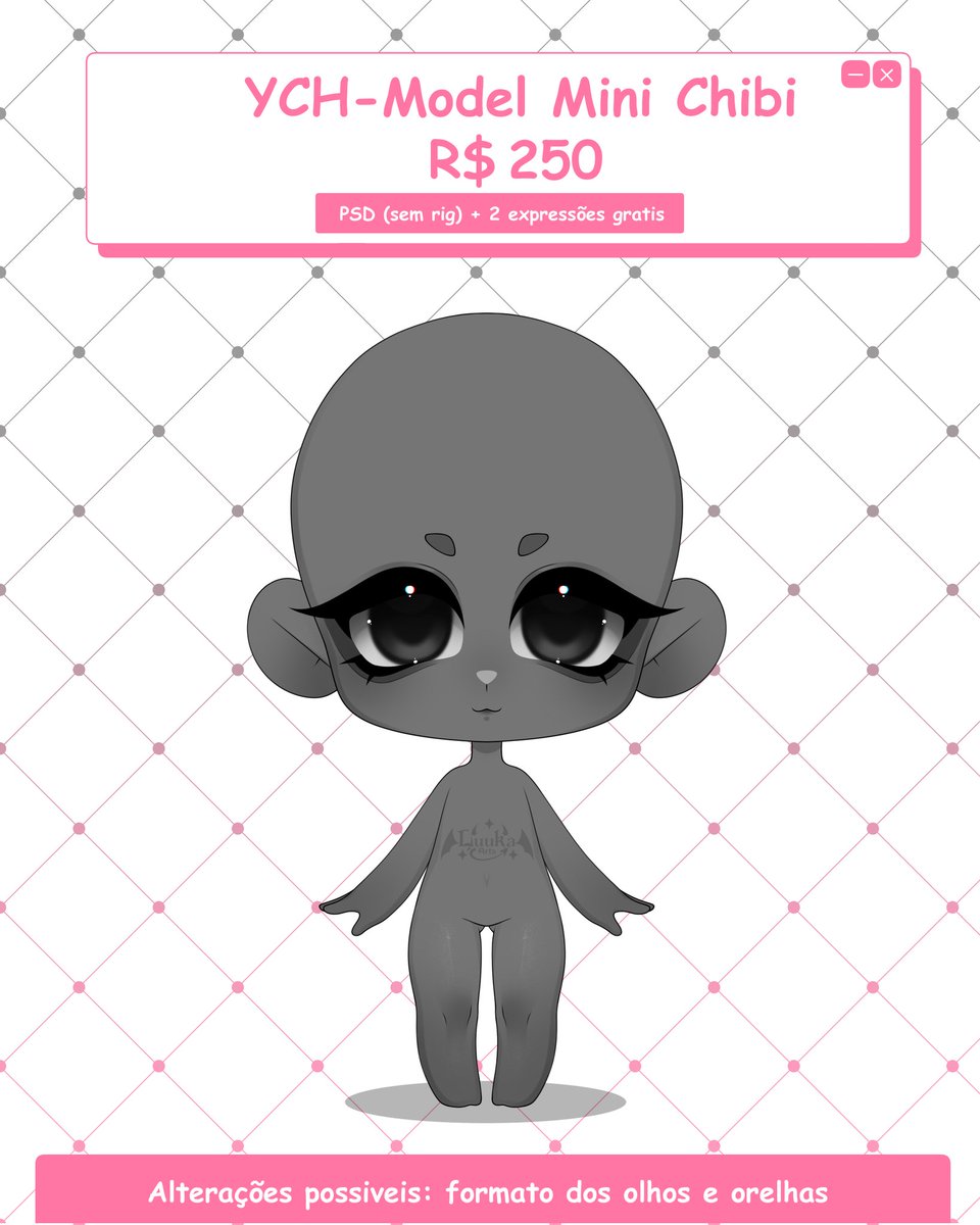 Luuka_Arts's tweet photo. ✦YCH-model mini chibi✦
➥ 2 slots em BRL
● expressões extras +R$ 20,00
● +informações sobre T.O.S no meu carrd (link na bio)
✨️Caso tenha interesse, pode me chamar na dm 📩, caso queria ajudar ❤️ ou 🔄 ajudaria mto ><
#vtuberbr #model2d https://t.co/pUqGBTApmX