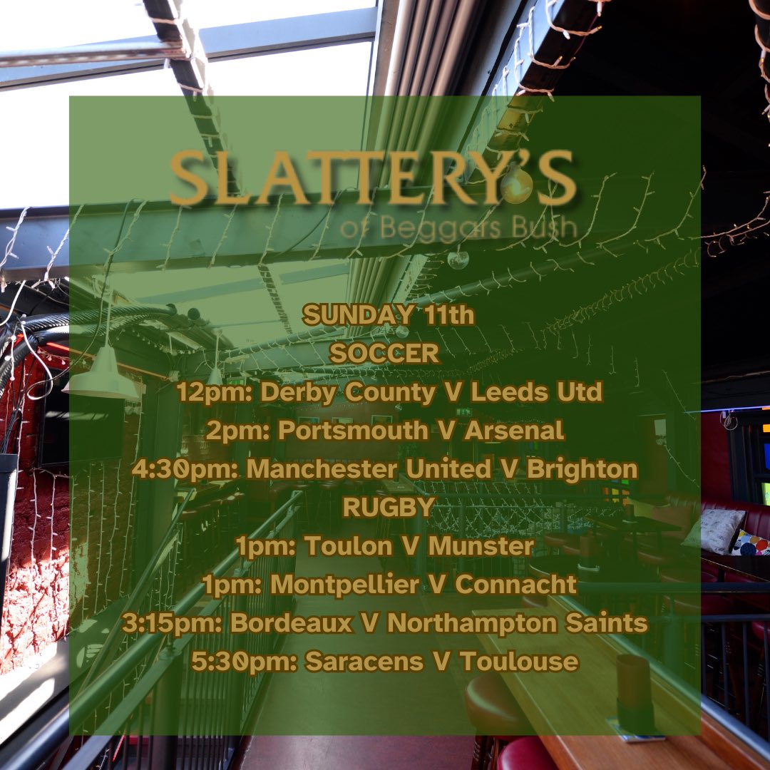 Slattery's Pub D4 tweet media
