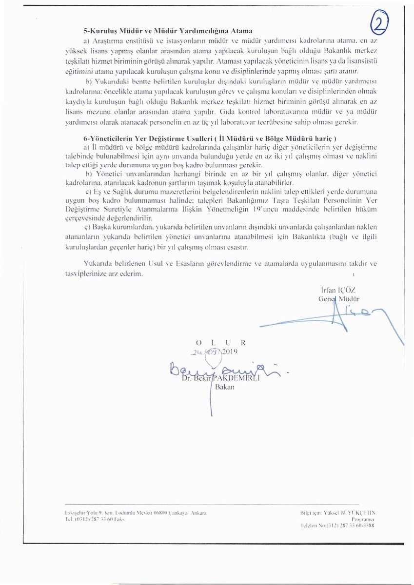 Liyakat, Mevzuatla Sabittir: Usulsüz Atamalara Karşı Duruyoruz!

Veteriner Hekim-Sen olarak; Tarım ve Orman Bakanlığı taşra teşkilatındaki yönetici atamalarının, yürürlükteki hukuk normlarıyla yönetilmesi gerektiğini hatırlatıyoruz.  

▶️24.09.2019 tarihli Bakanlık Olur’u ile