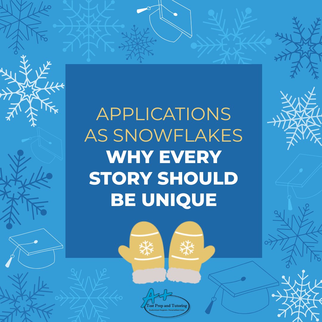 APlusPhila's tweet photo. Snowflakes aren’t identical—and your application shouldn’t be either. Learn how to turn your experiences, curiosity, and voice into a compelling story colleges remember, instead of trying to guess what you think they want. https://t.co/om4ZHHoNyu https://t.co/t3J8P54iZv