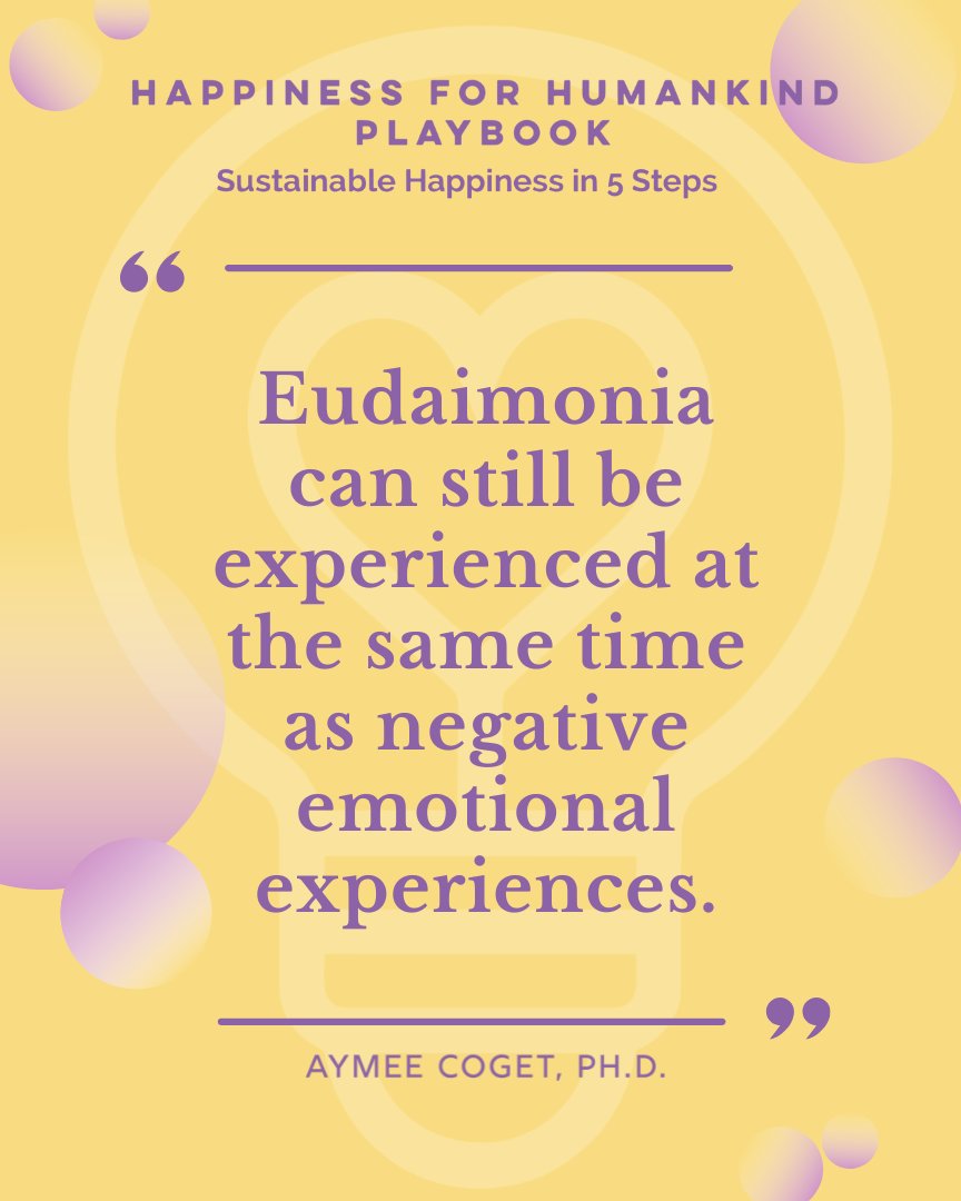 Happy4Humankind's tweet image. Eudaimonia—true fulfillment—can exist even alongside pain. 🌗
Learn how to live in both the light and the shadow in the Happiness for HumanKind Playbook by Dr. Aymee Coget.
📚 Available now on Amazon. Link in bio 🔗

#eudaimonia #sustainablewellness #positivepsychology