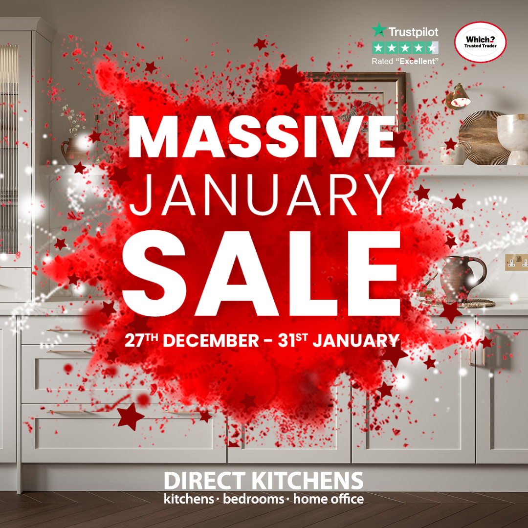DirectKitchens1's tweet image. ✨ Are you planning to renovate your kitchen in 2026? ✨ 

Enjoy MASSIVE savings in our January Sale! 

Now on until the 31st - don't miss out! 

Request a FREE quote today 👉 bit.ly/4ps65nP
View our kitchen ranges 👉 bit.ly/4p90AKw