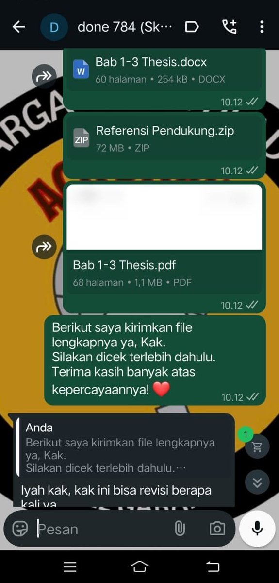 ackstorejoki's tweet image. Testimoni Joki Thesis Magister Akuntansi ☑️
WA: wa.me/6285701359782
📍Trusted and Fast Response
#Jokiskripsi #jokitugas #jokikuliah #jokiartikel #zonaba #zonauang️ #jokijurnal #jokiproposal #jokithesis #jokisempro