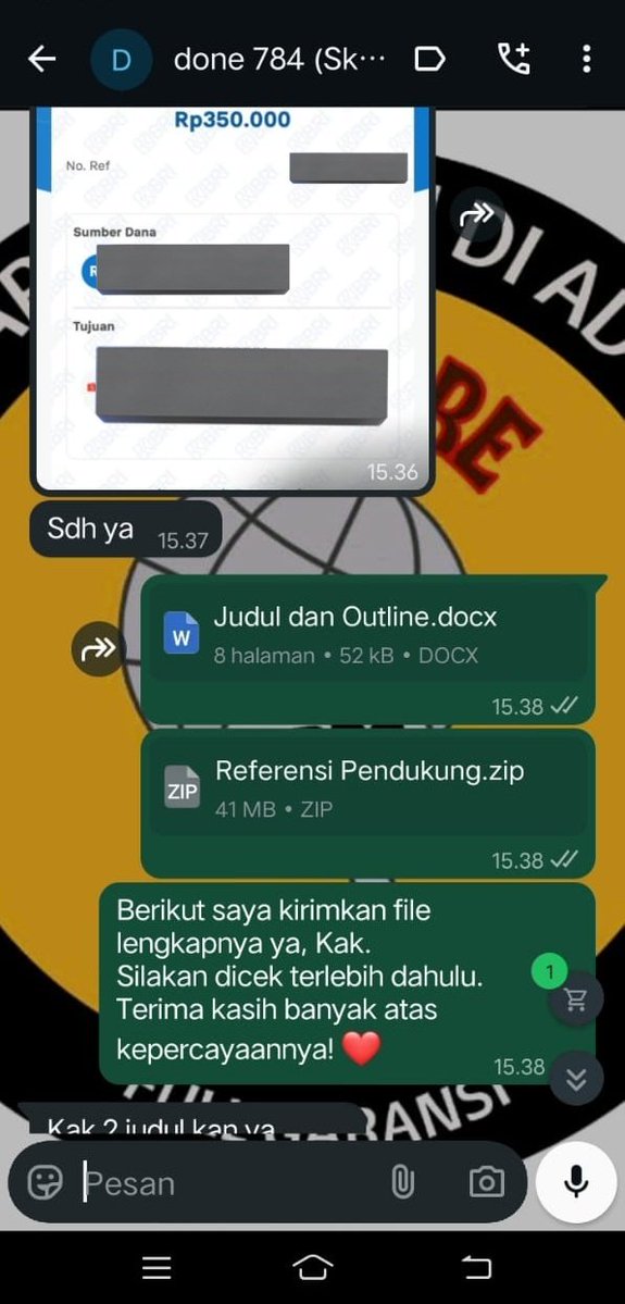 ackstorejoki's tweet image. Testimoni Joki Thesis Magister Akuntansi ☑️
WA: wa.me/6285701359782
📍Trusted and Fast Response
#Jokiskripsi #jokitugas #jokikuliah #jokiartikel #zonaba #zonauang️ #jokijurnal #jokiproposal #jokithesis #jokisempro