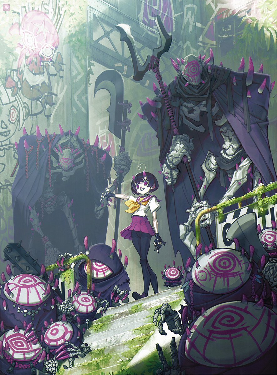 _DeadSlug_'s tweet image. Hey !

I'm DeadSlug, freelance concept artist. I love drawing cute girls and big monsters.