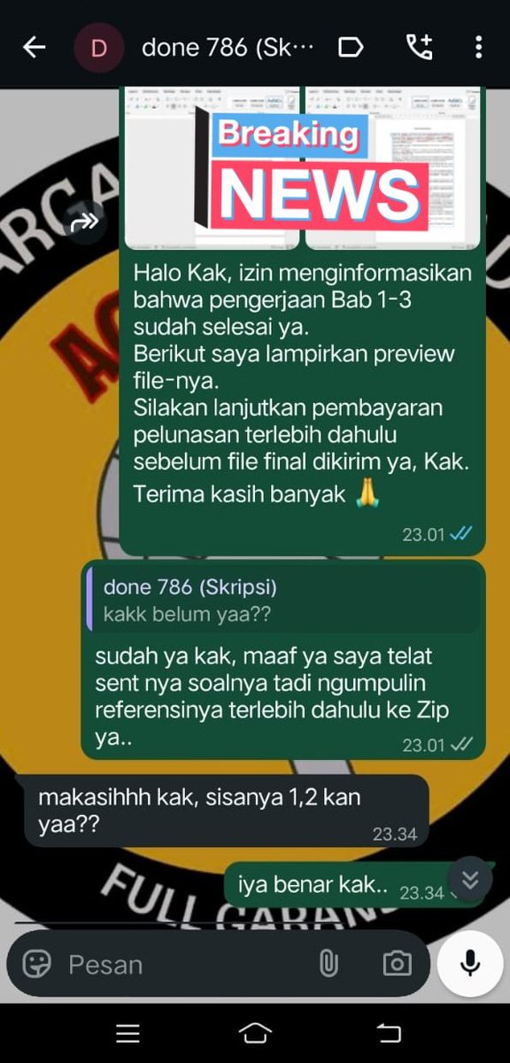 ackstorejoki's tweet image. Testimoni Joki Skripsi prodi Manajemen Keuangan ☑️
WA: wa.me/6285701359782
📍Trusted and Fast Response
#Jokiskripsi #jokitugas #jokikuliah #jokiartikel #zonaba #zonauang️ #jokijurnal #jokiproposal #jokithesis #jokisempro
