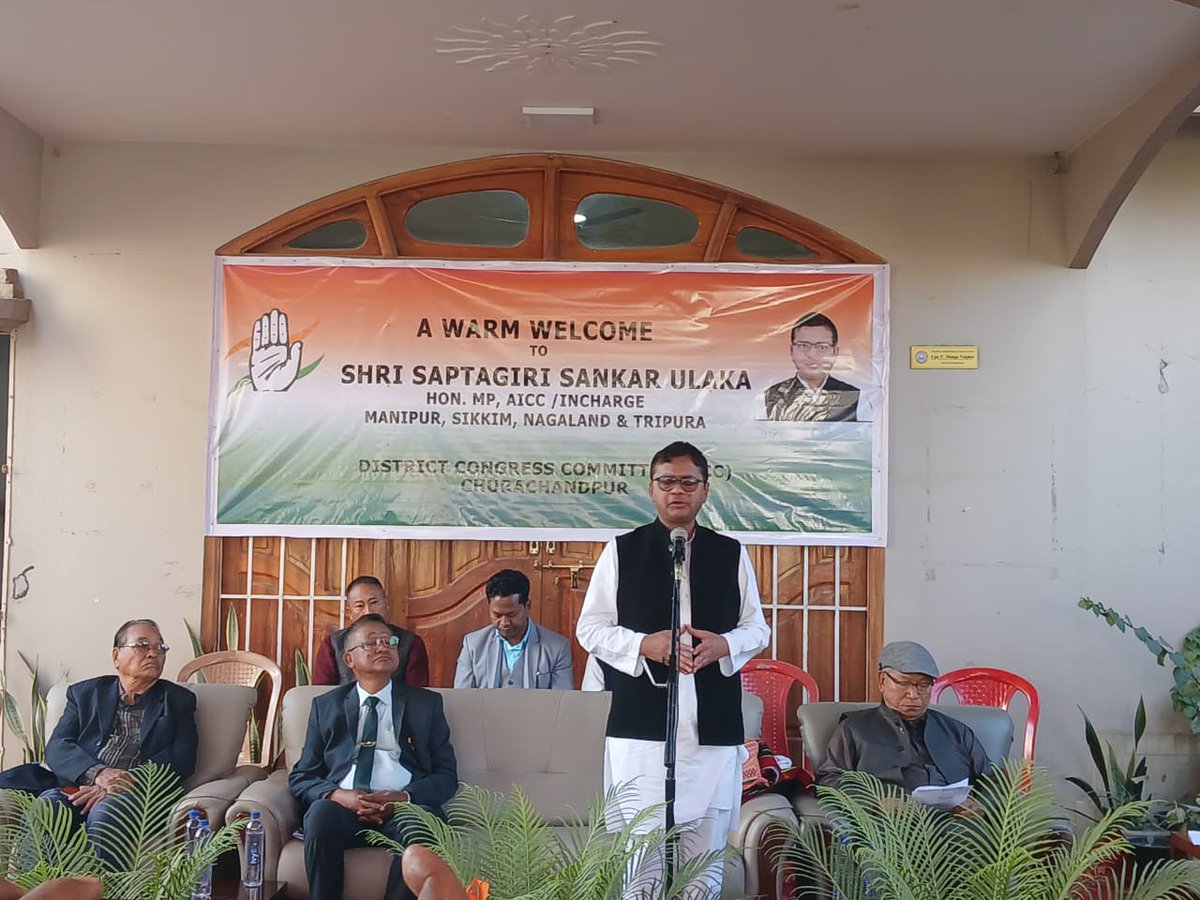 saptagiriulaka's tweet photo. Visited Churachandpur and interacted with DCC leaders at the residence of Shri T. Manga Vaiphei,  Working President, @INCManipur. Grateful for the warm reception by District, Block, Mahila &amp; Youth Congress leaders. Together, strengthening Congress organisation at the grassroots. https://t.co/EdNXeBDlUY