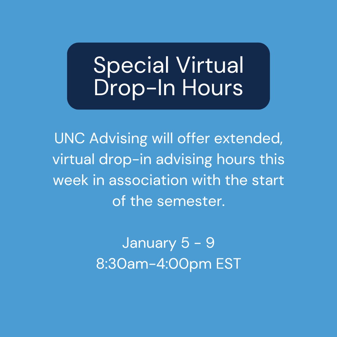 UNC Advising tweet media