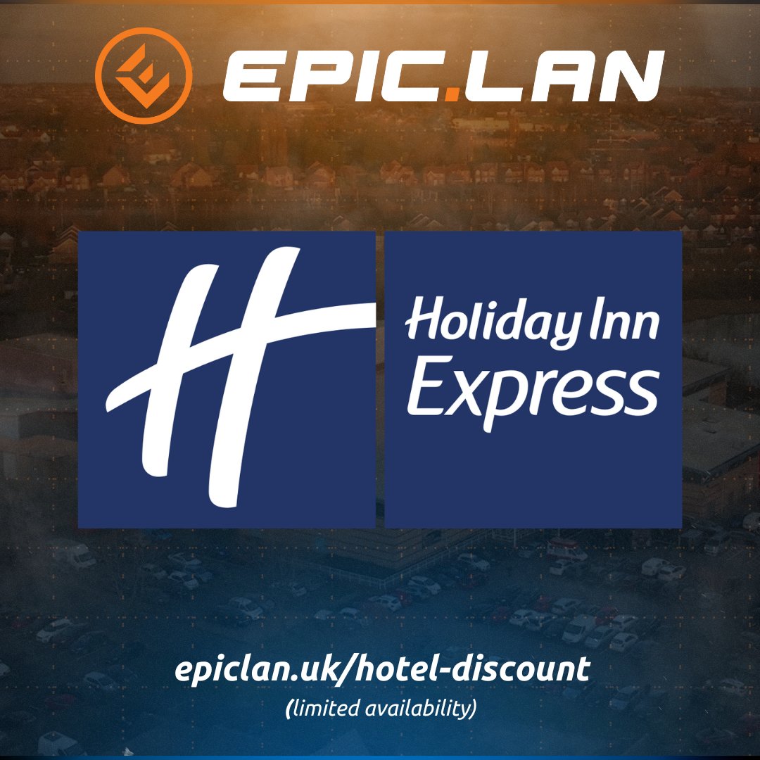 EPICLAN's tweet image. Looking for a hotel for EPIC47?

The Holiday Inn Express Kettering has discounted their rate just for LAN!👀

epiclan.uk/hotel-discount