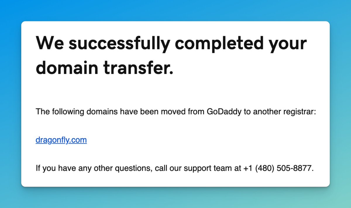 A dragonfly flapped its wings and is onto a new home.