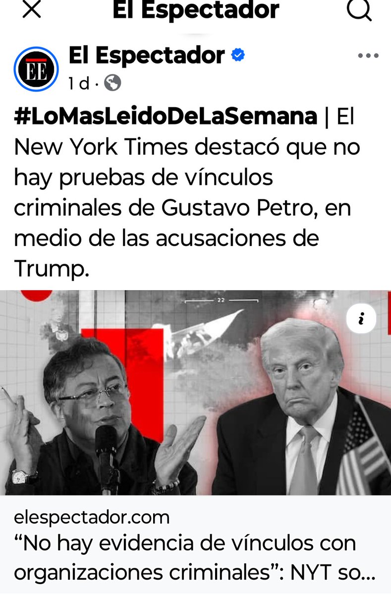 <a href="/elonmusk/">Elon Musk</a> #ColombiaEnArmas
Defenderemos nuestra soberanía y la democracia con sangre.
Contamos con un ejército de 20.000.000 de ciudadanos para defender a nuestro presidente.
"El árbol de la paz se alimenta con sangre de patriotas".
(Benjamín Franklin)