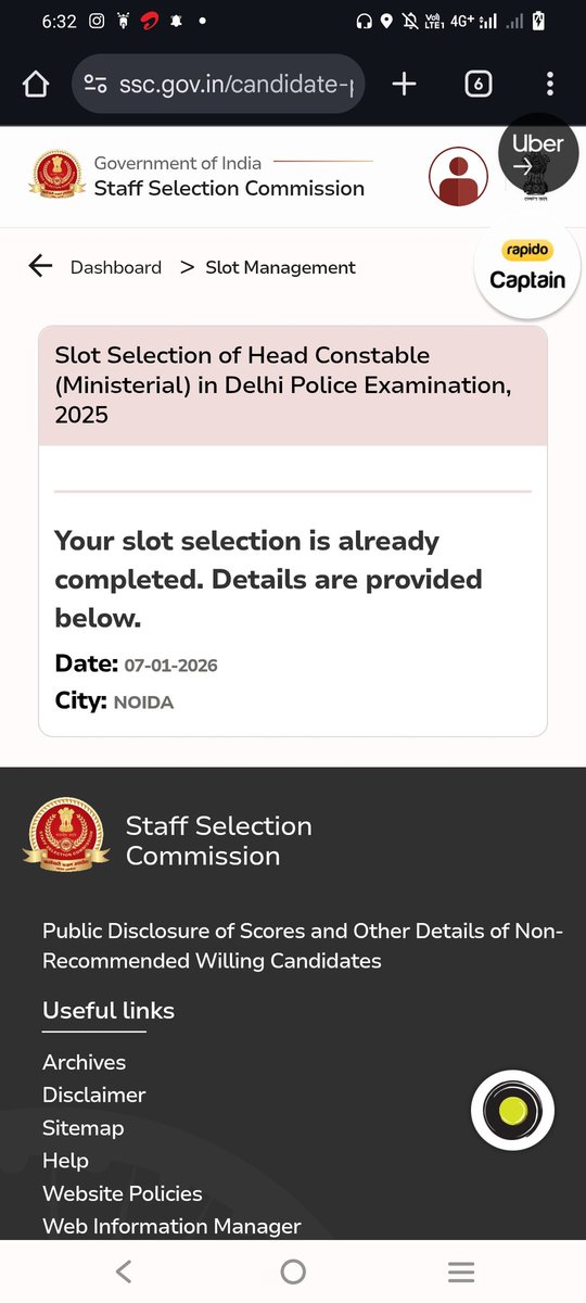 RohitBhard62078's tweet image. Rohit Kumar Sharma  
Reg. No: 10001614574
Mera SSC exam 7 तारीख ko hai, lekin abhi tak
ADMIT CARD website par show nahi ho raha.
Login karne par sirf date aur slot booking dikha raha hai
issue ko urgent basis par resolve kiya jaye.
@SSCorg_in  @GoI_MeitY
#SSCExam #AdmitCardIssue