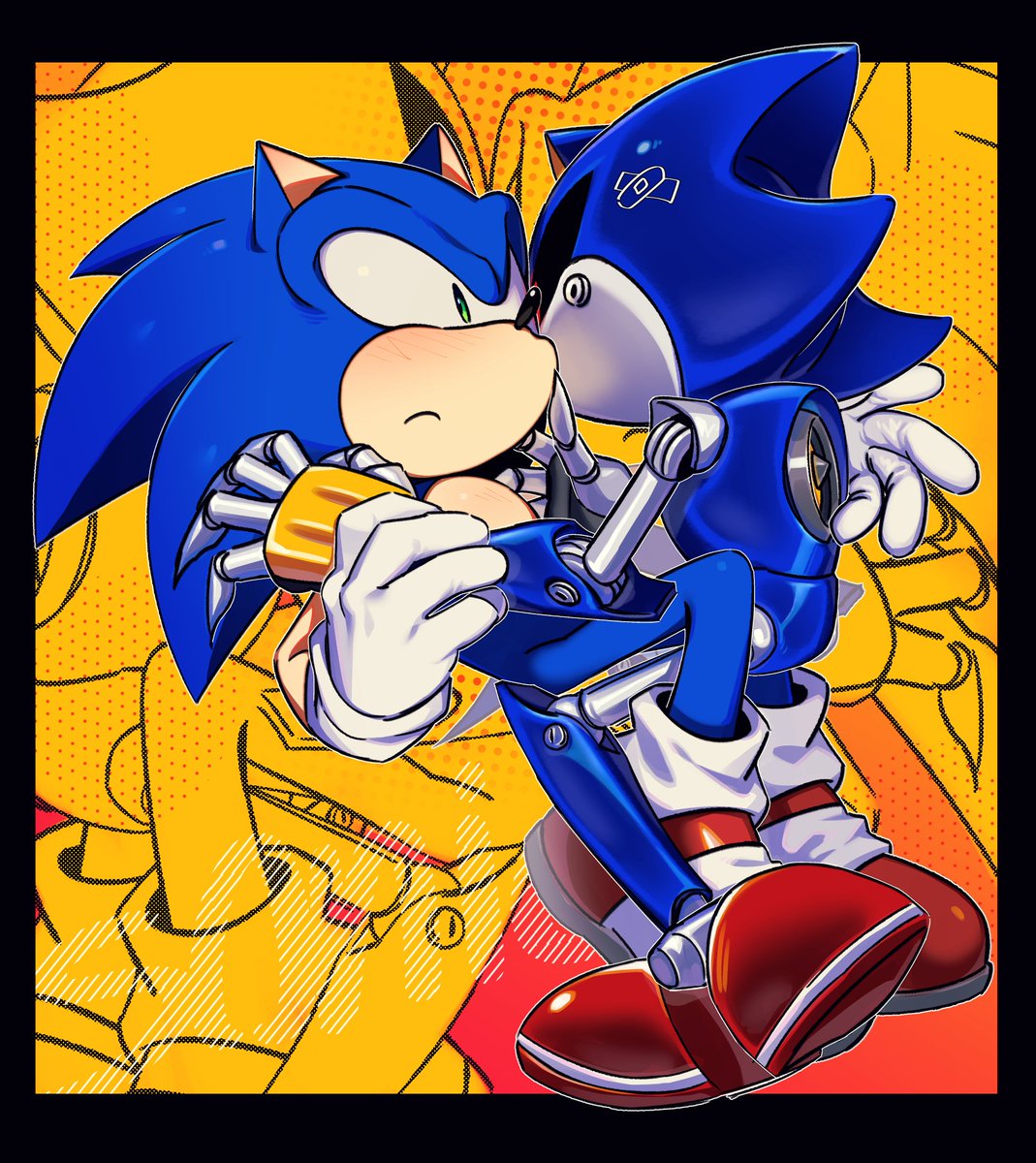 kou_sonic's tweet image. 뽀뽀하는 거