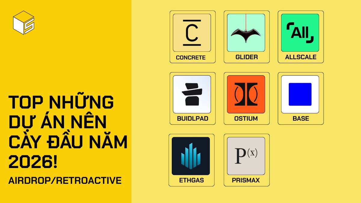 🎁Top những dự án nên cày trong đầu năm 2026 này! #5PC Để mở đầu cho năm  2026 rực rỡ, chúng ta hãy cùng điểm qua một số kèo tiềm năng nhé!
