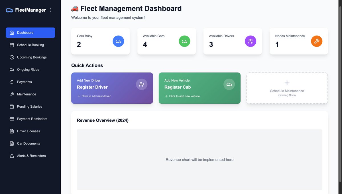 ark_codes's tweet image. Built a taxi fleet management system with Next.js + TypeScript ⚡

✅ Real-time bookings
✅ Payment tracking  
✅ Driver management

Try it: taxi-saas-curq.vercel.app
Login: admin/admin/admin

Open for work !!

#NextJS #webdev #freelance #indiedev #SaaS #Software