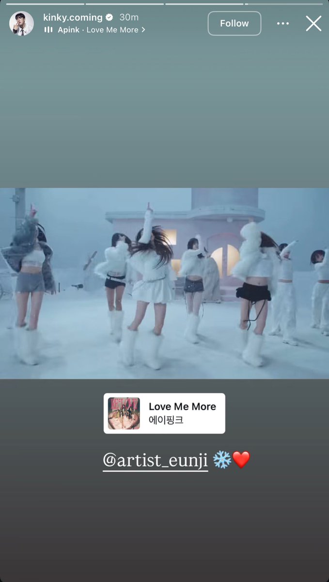 APlNKAI's tweet image. dancer &amp;amp; eoddae crew member kinky on instagram 

👤: @.artist_eunji ❄️❤️