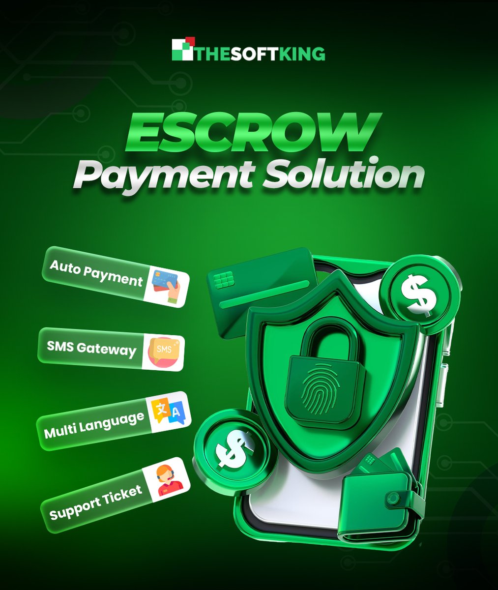 Secure payments, guaranteed trust.
Explore our Escrow Payment Solution for safe and automated transactions. To know more, please visit: thesoftking.com
#THESOFTKING #EscrowPayment #Fintech #SecurePayments