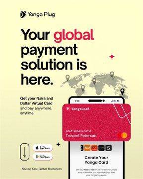 TheEmmalez's tweet photo. Why struggle with international payments when @yangaplug makes it seamless? 🌍
Send globally. Save well. Spend and flex.
Download here 👉 https://t.co/dlKIwwJMAd
#YangaplugCard https://t.co/ZdHSaSO6Lp