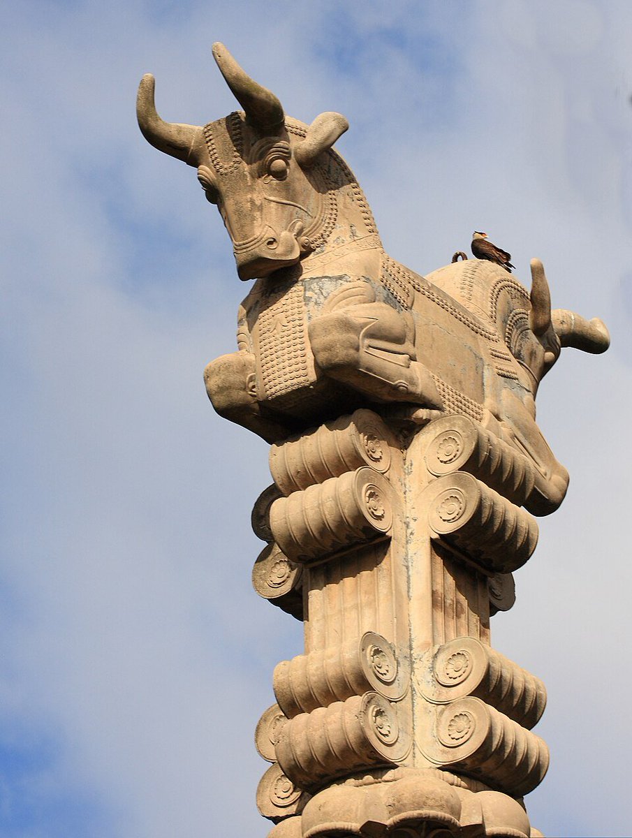 AlMaqamat_'s tweet photo. When al-Maqdisi, the 10th-century Abbasid Palestinian geographer, visited Istakhr in southern Iran, he was surprised to find an “image of a cow” on the top of each mosque pillar. He says that the people of Istakhr assured him the mosque had originally been a fire temple. https://t.co/BTu9QXPVn5