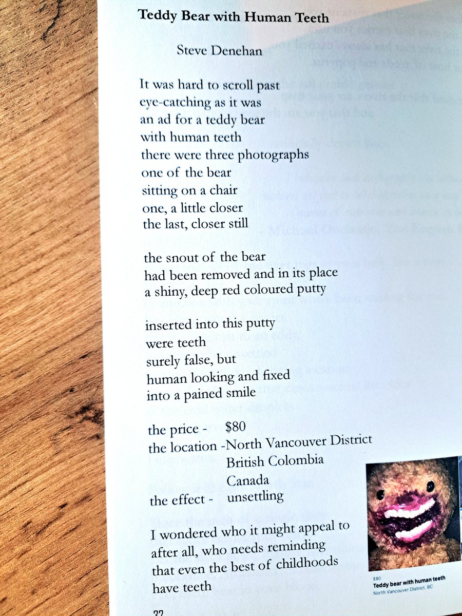 SteverinoD's tweet photo. This poem appeared in volume 14 of the mighty Paddler Press Journal. It's based on a real advert that I came across.

Thanks for reading. :) https://t.co/FX9E7HxtZM