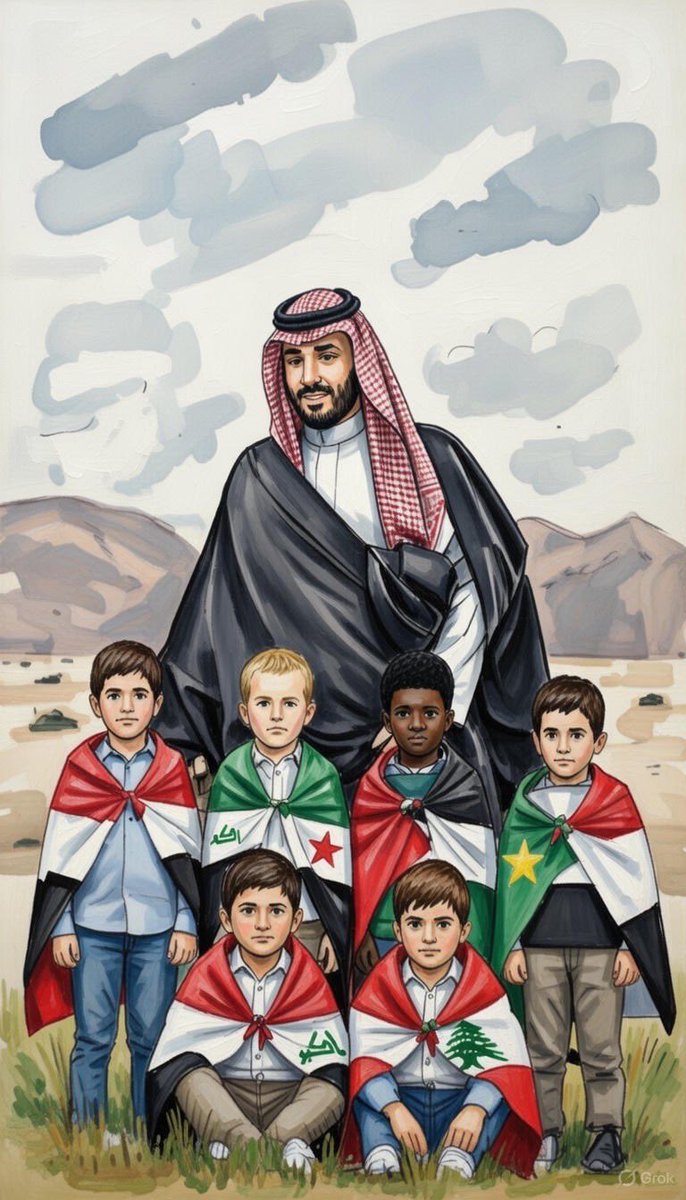 بمواقف ثابتة وقرارات حاسمة ورؤية حكيمة، رسّخ سمو سيدي #ولي_العهد الأمير محمد بن سلمان مكانته قائداً تاريخياً جعل #السعودية 🇸🇦 صمام أمان لحفظ أمن الإنسان واستقراره، وركيزة رئيسية في إرساء السلام إقليمياً ودولياً.
#سوريا 
#السودان 
#اليمن
#فلسطين 
#لبنان 
#العراق 
#الصومال 
#ليبيا