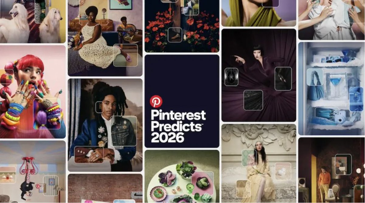 AnnieLichtner's tweet photo. 2026, l’année où les tendances s’emballent
Entre esthétiques audacieuses, nostalgie revisitée et envies d’ailleurs, @PinterestFR dévoile les signaux forts à suivre cette année pour rester dans le coup.
➡️https://t.co/hQJtqBXFPY
@INfluencialemag 
#influence #trends