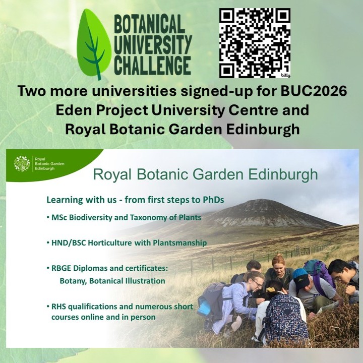 Botanical University Challenge tweet media