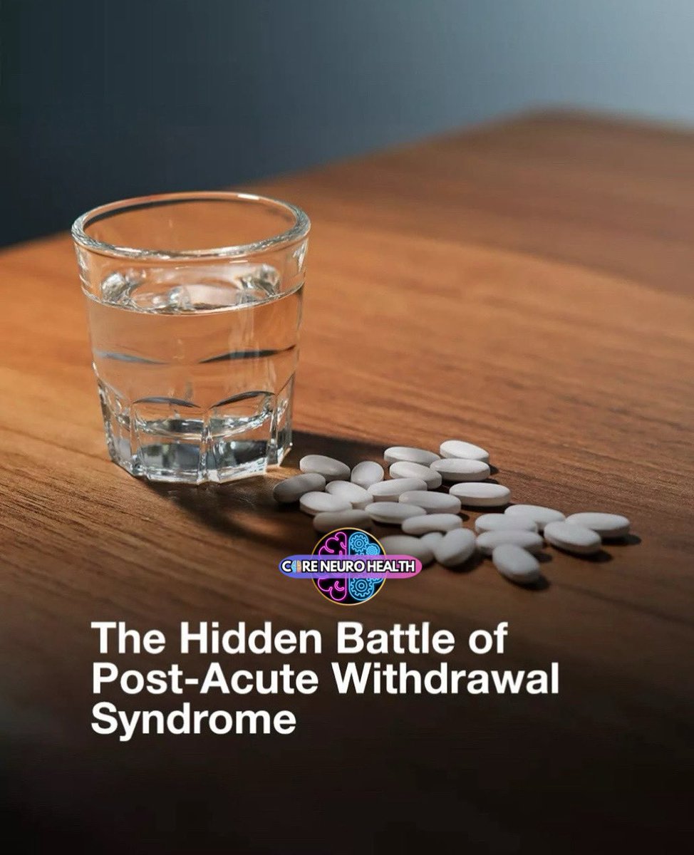 CoreNeuroHealth's tweet image. Recovery doesn’t always end when the substance stops.

For many people, the real challenge begins weeks or even months later — a phase known as Post-Acute Withdrawal Syndrome, or PAWS.

PAWS can include:
• brain fog and poor concentration
• anxiety or low mood
• sleeping.