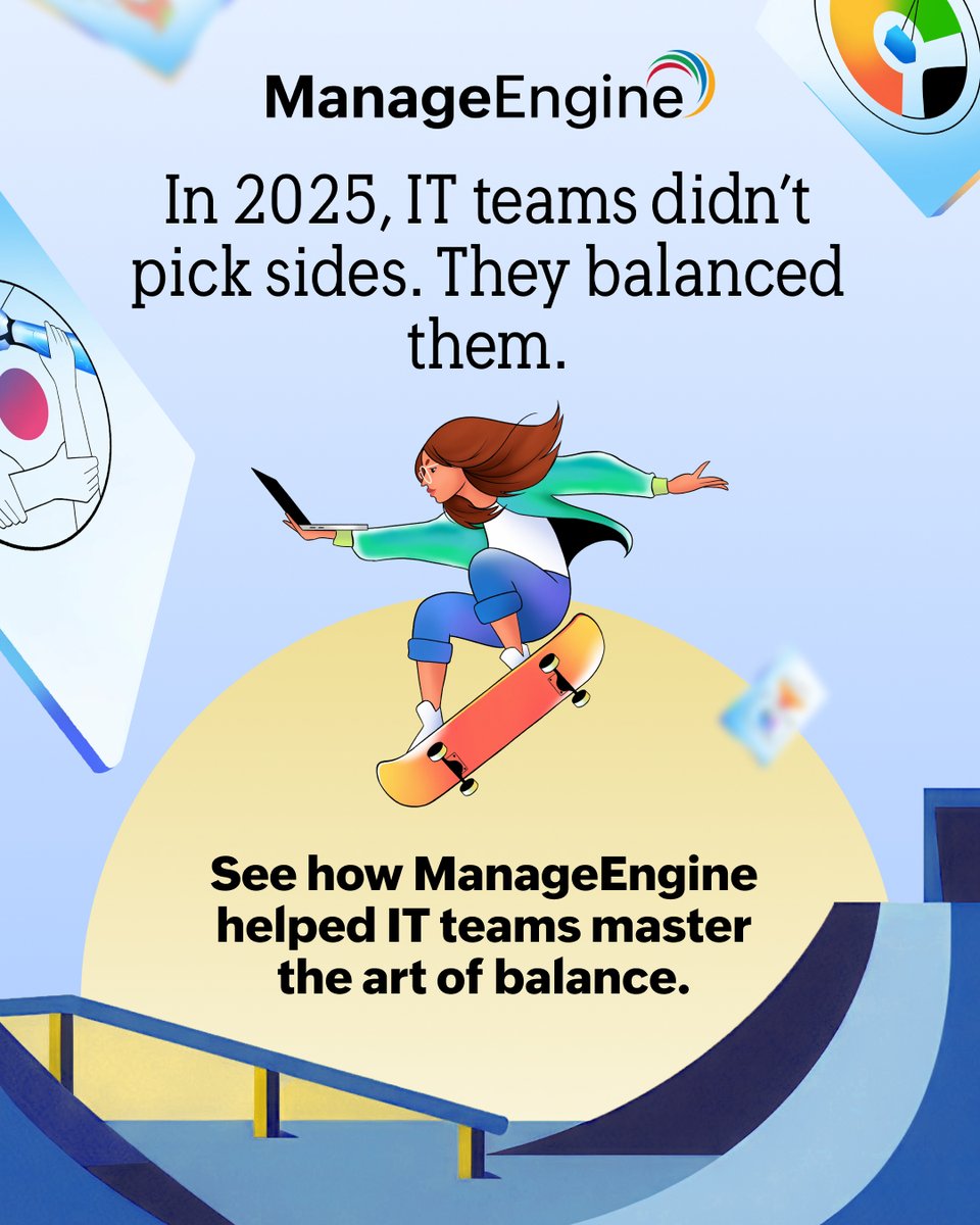 From lightning-fast onboarding to ironclad security, from automated workflows to human oversight, ManageEngine proved that speed, safety, and control could coexist. 
Here's how → zurl.co/fC4Gv
#MEYIR2025