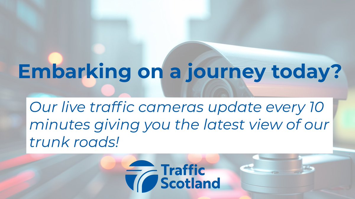 trafficscotland's tweet image. Are there any issues affecting your route today?

❄️ Weather
👷 Roadworks
🚙 Breakdowns

#CheckOut our live traffic cameras 📷 traffic.gov.scot