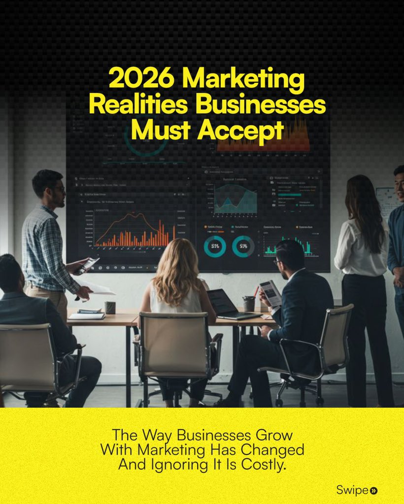 Growdex_Agency's tweet photo. Marketing in 2026 looks different.
Here’s what businesses must accept to grow. https://t.co/3UXC5QR3jU