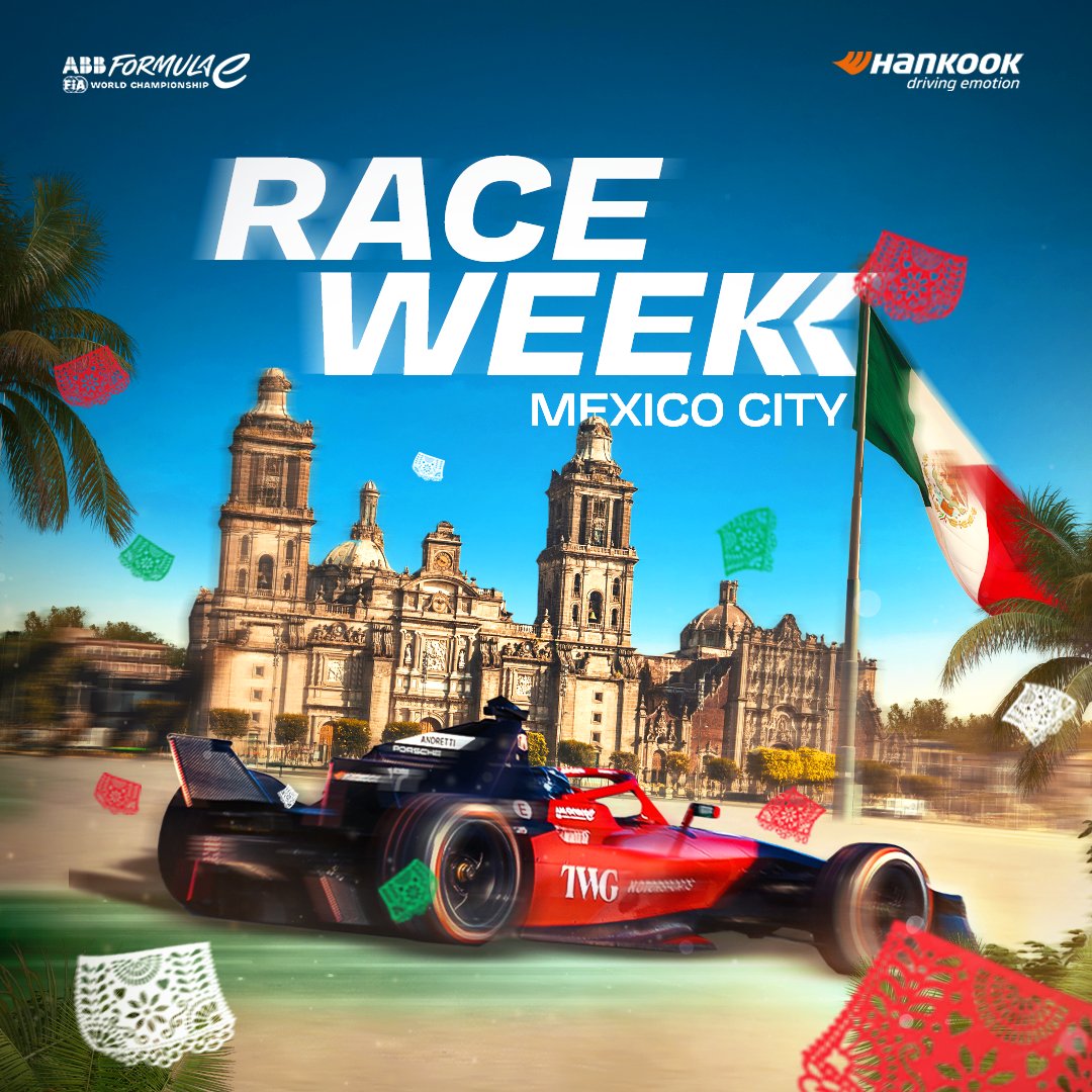 FIAFormulaE's tweet image. Mexico City, WE ARE BACK 🙌

@hankooksport #MexicoCityEPrix