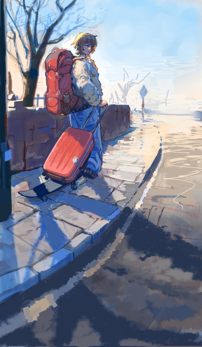 a few weeks ago I was omw to tesco and I saw someone with a huge furry coat and huge jeans and a studded belt and a skateboard and I thought they were very cool and then my pen fell out of my pocket and they picked it up for me and they had a chain bracelet too! it was craayzyy