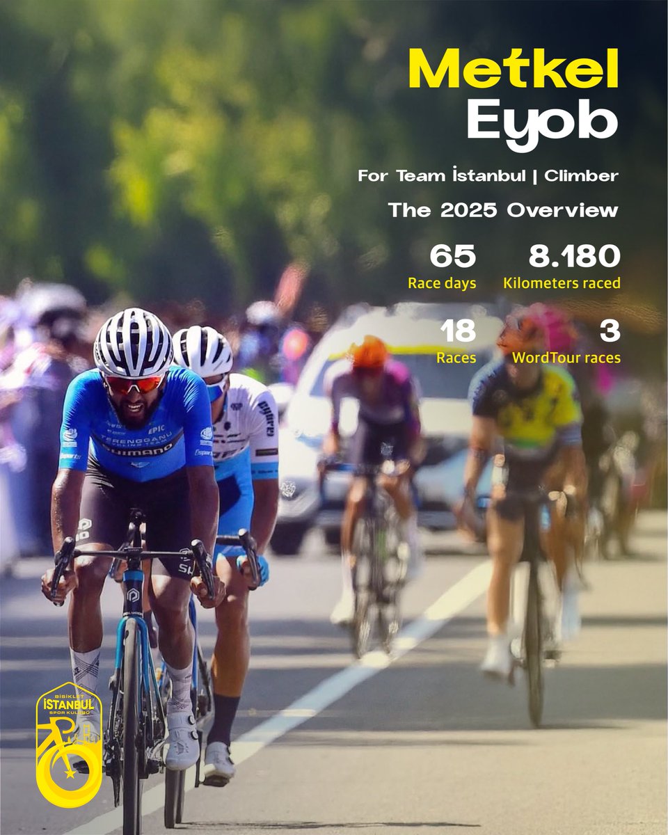 istanbulconti's tweet photo. Experienced Eritrean professional cyclist Metkel Eyob has been competing for many years on some of the toughest courses in the world peloton. We are pleased to announce that he will be racing this season in the colours of Team İstanbul. 🤝 https://t.co/WIWfPGKKoR