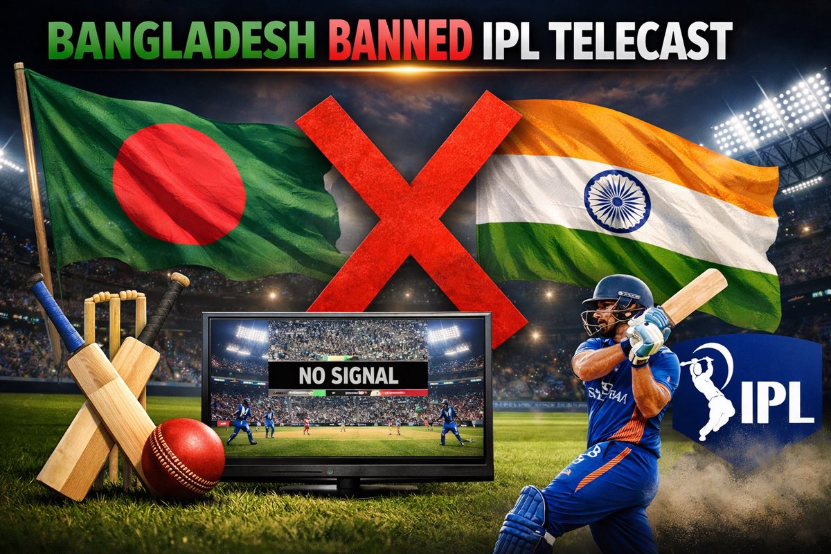 #Bangladesh Government has imposed an indefinite ban on the telecast and promotion of the #IPL in response to the controversy over the removal of #mustafizurrahman from the kolkata knight riders squad  #cricket #bcci #ICC