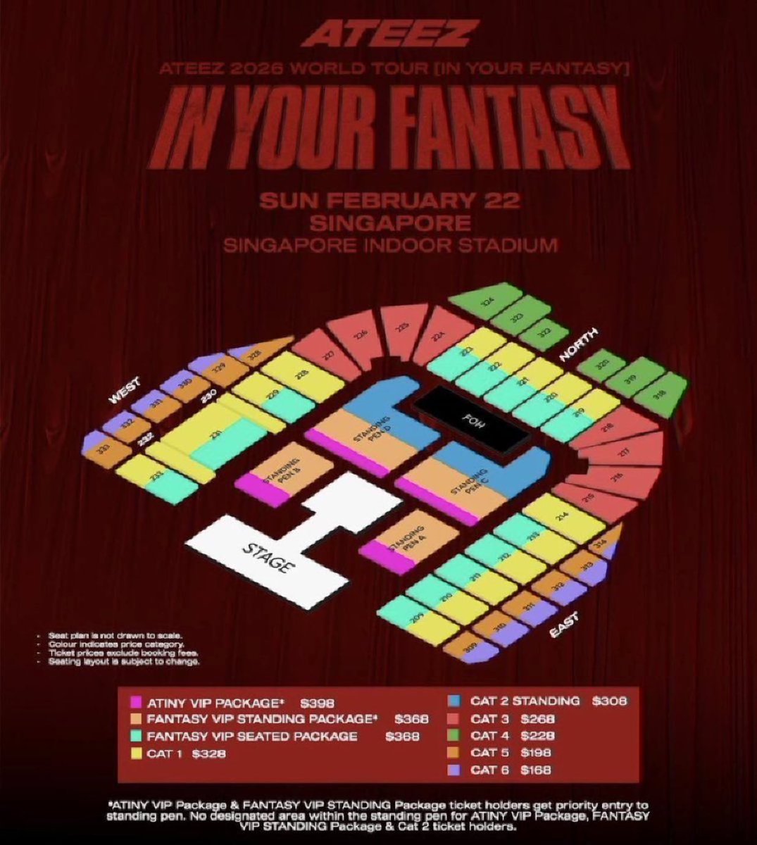WTS ATEEZ 2026 WORLD TOUR [IN YOUR FANTASY] in SINGAPORE