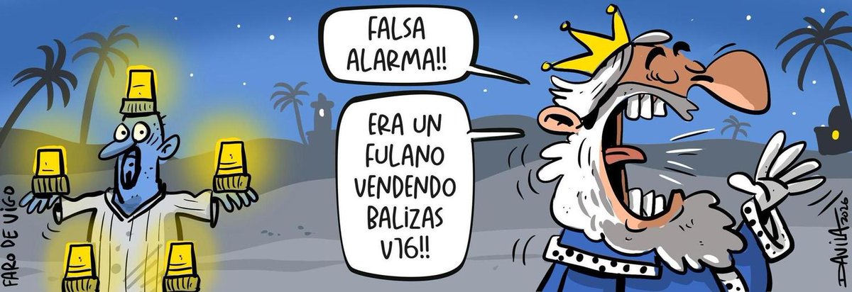 Problemas de guiado
#ReisesMagos #Nadal
#HumorGalego #Davila
🎉 𝐌𝐚́𝐢𝐬 𝐡𝐮𝐦𝐨𝐫 𝐞𝐧 𝗜𝗡𝗦𝗧𝗔𝗚𝗥𝗔𝗠 ⬇️ 
instagram.com/fans_de_luis_d…
farodevigo.es/opinion/humor