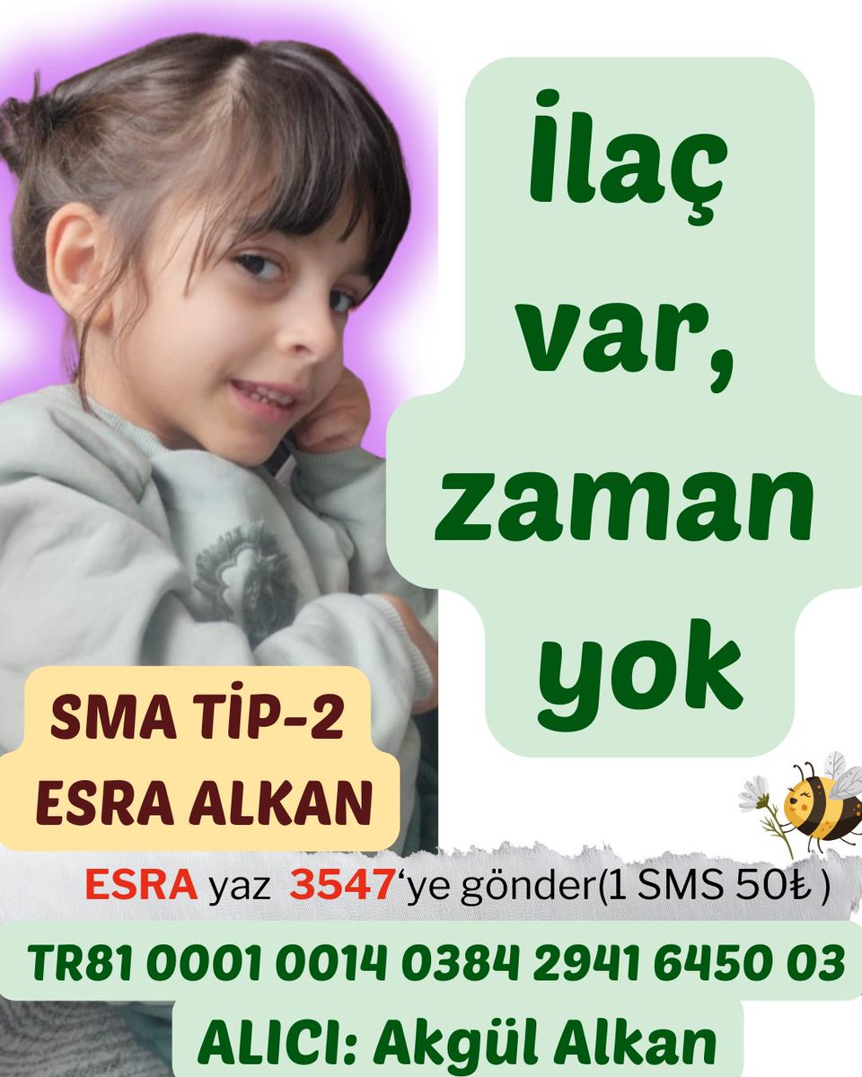 “İlaç var, zaman yok.”
Esra’nın bedeni direniyor, zaman acımasız.
Bu sessizlik masum değil.
Bir gün daha kaybedecek vaktimiz yok.
Bugün destek, yarın hayat demek.

#Enflasyon #memur #pazartesi #Hatay #EsramızınYüzüGülsün
<a href="/EFELERiiNEFESi3/">EFELERİN EFESİ</a>