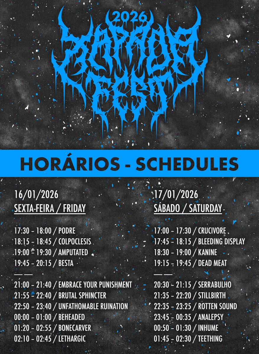 Timetables for the mighty Xapada Fest!
facebook.com/events/7687778…
